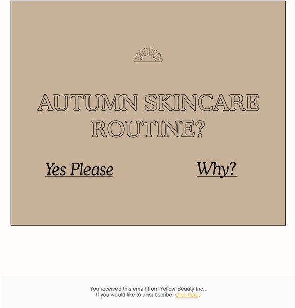Autumn skincare routine  