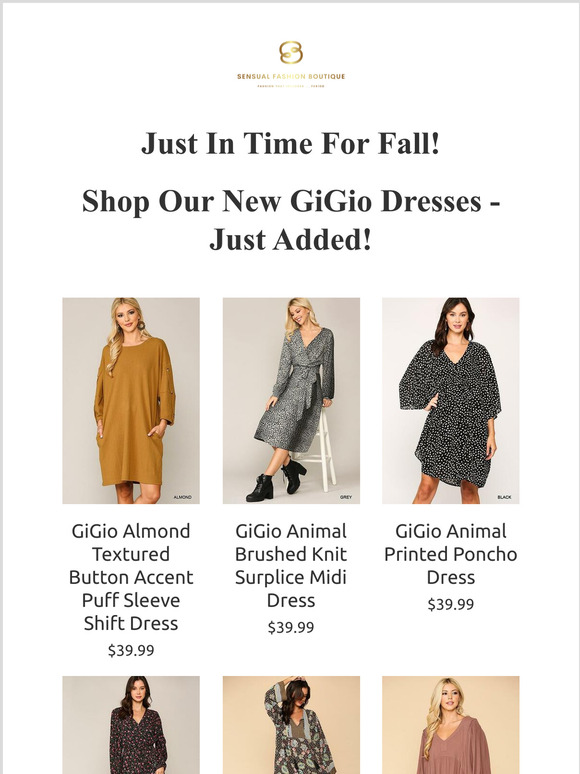 Tracey Roulhac LLC New GiGio Dresses for Fall Milled