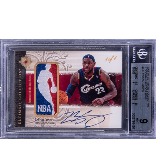 2003 Upper Deck Ultimate Collection Lebron James (Autograph) #127, Lot  #58715