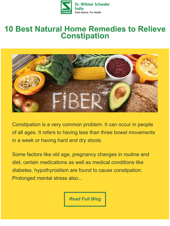 Read Now:  10 Best Natural Home Remedies to Relieve Constipation- Schwabe India