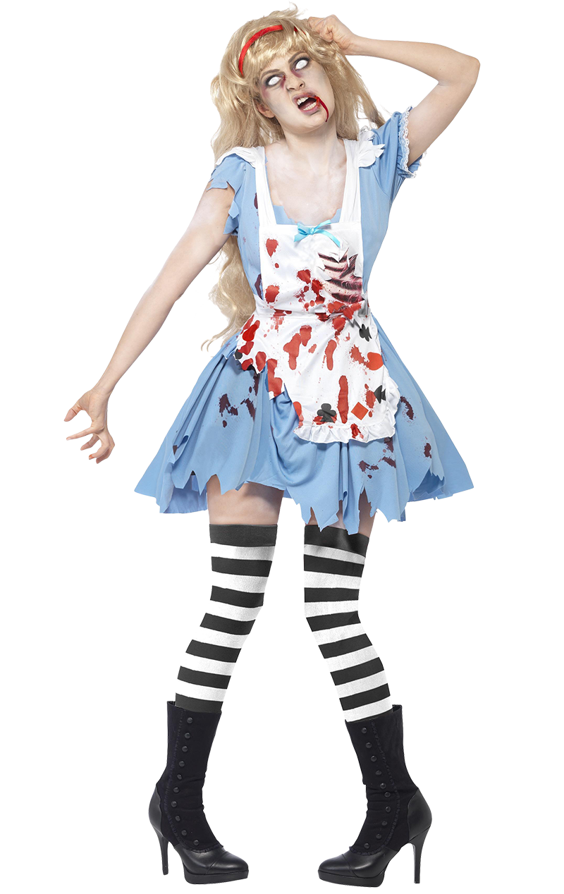Adult Zombie Alice in Wonderland Costume
