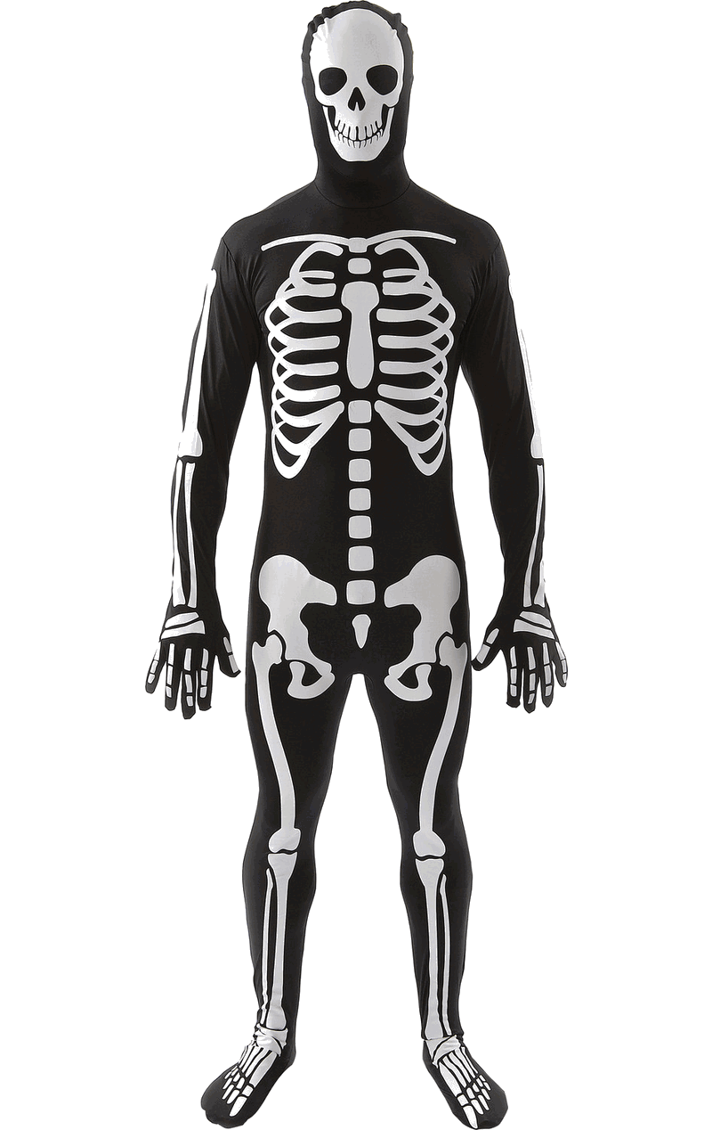 Adult Skeleton Skinsuit Costume