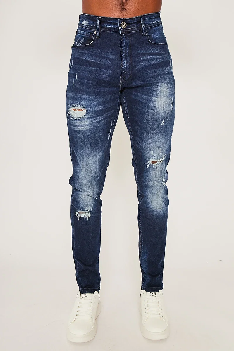Image of Stanmore Tapered Jean - Dark Blue
