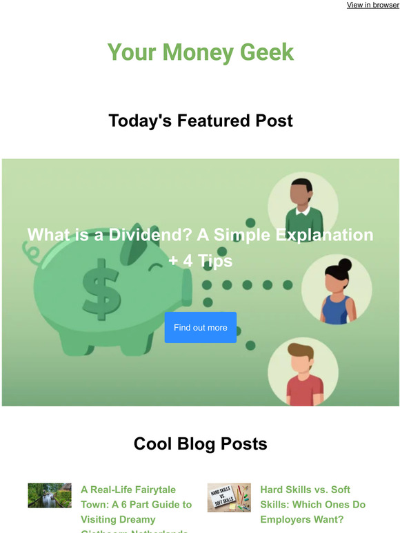 Watch Free Movies Online + Tips on Using Dividends + Real-Life Fairytale Town
