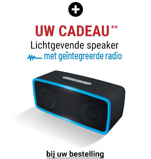 Uw cadeau** De Lichtgevende speaker met geïntegreerde radio
