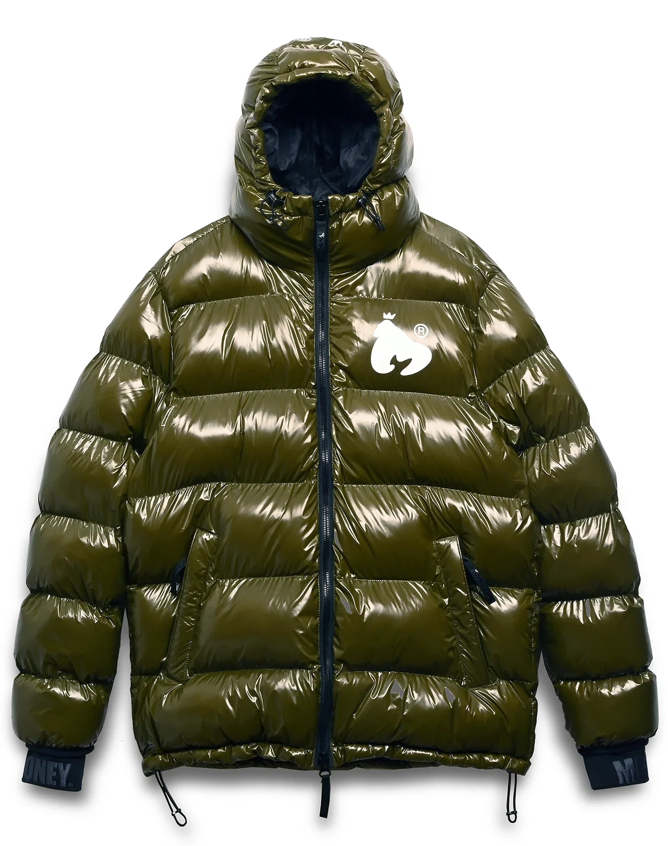 Image of Cash Down Super Shine Puffer Jacket Olive