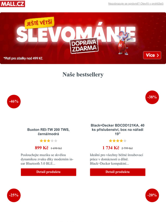 Jet vt Slevomnie na MALL.CZ