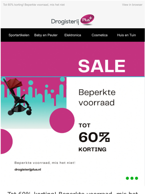 Tot 60% korting! Beperkte voorraad, mis het niet!