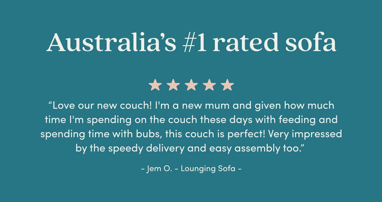 Love our new couch! 5 star review