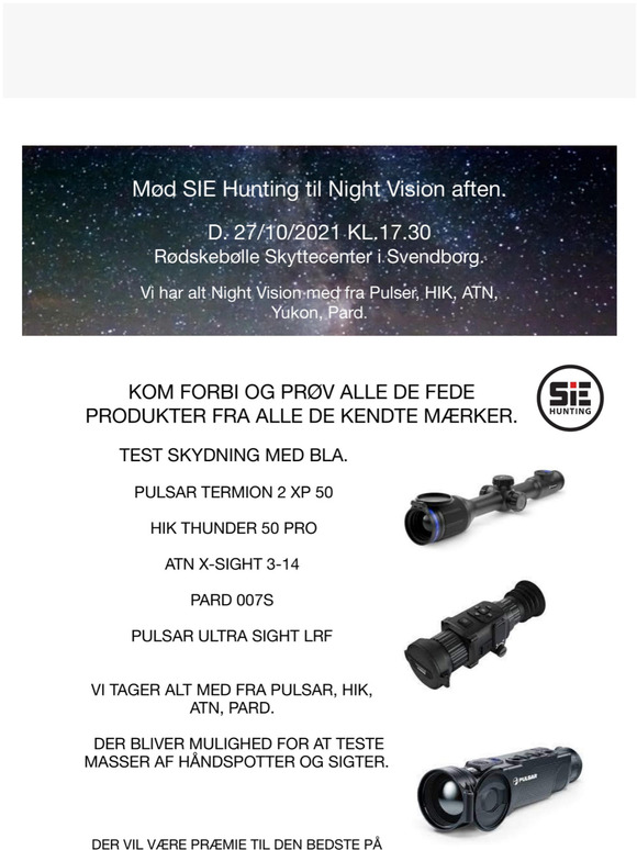 Night vision aften med SIE- hunting