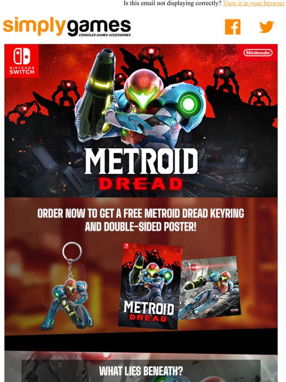 Metroid Dread + Free Keyring & Poster 