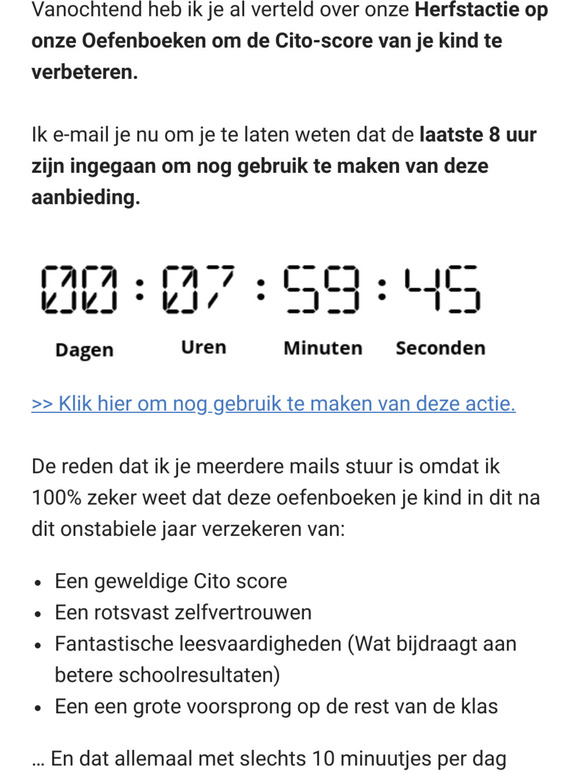 Let op: Je order is niet succesvol afgerond