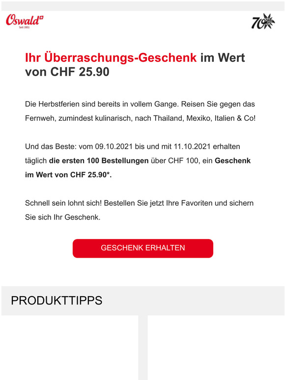 Sichern Sie sich Ihr berraschungs-Geschenk!