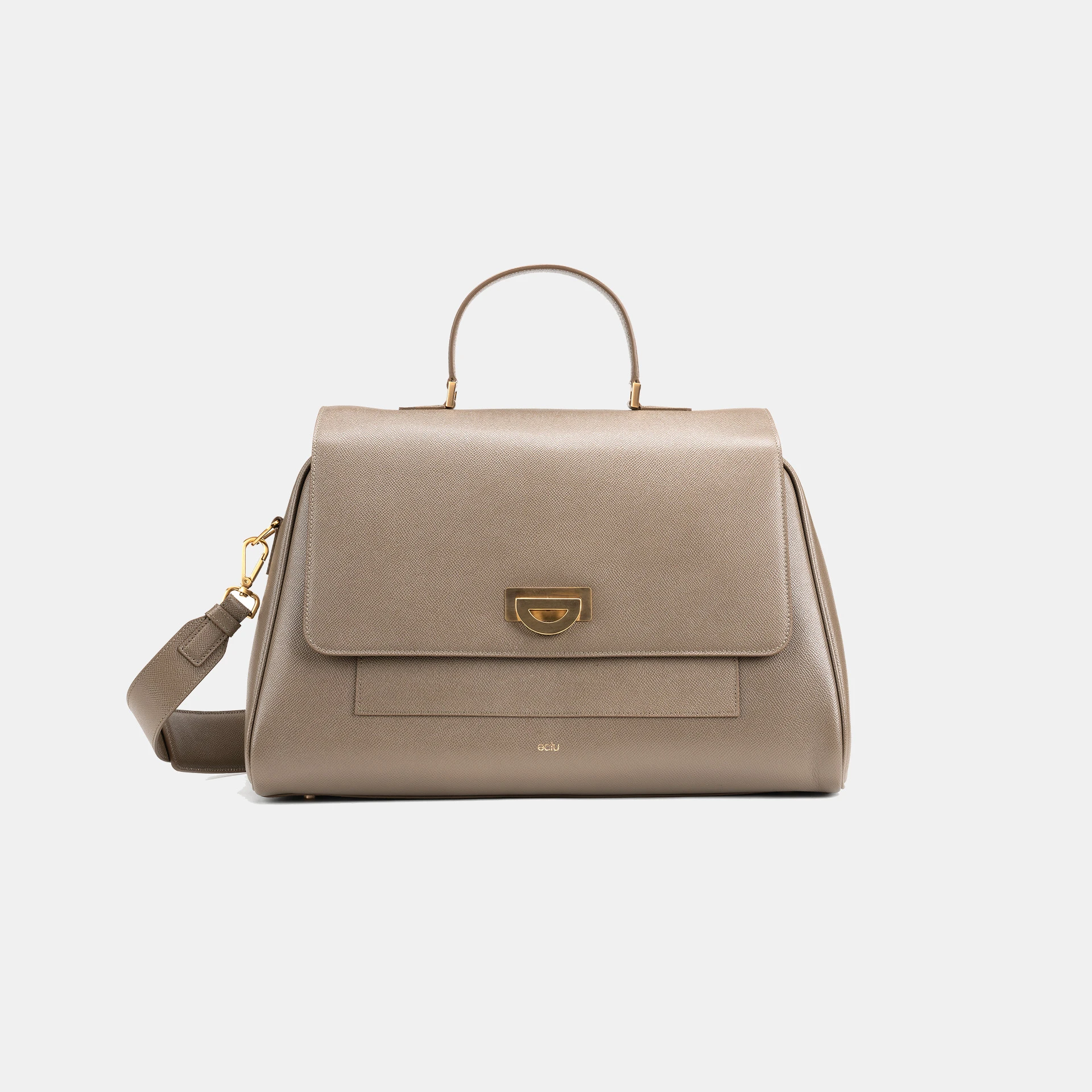 Image of Palermo Italian Leather Weekender in Taupe