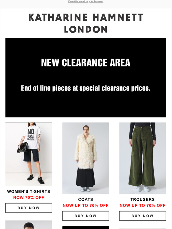 CLEARANCE AREA IS BACK: ENJOY 70% OFF