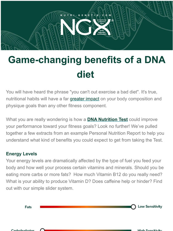 How a DNA Nutrition Test can significantly improve your goals Milled