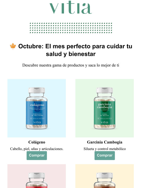   [-20%]  Conoce los descuentos de Vitia para este Octubre