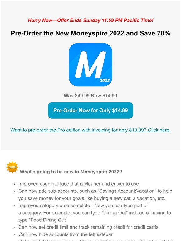 moneyspire 2022