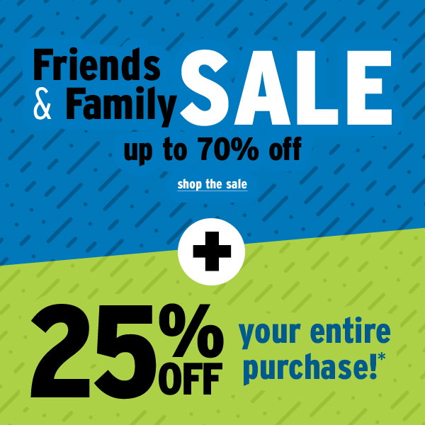 Friends & Family Sale Up to 70% OFF - Click to Shop the Sale
