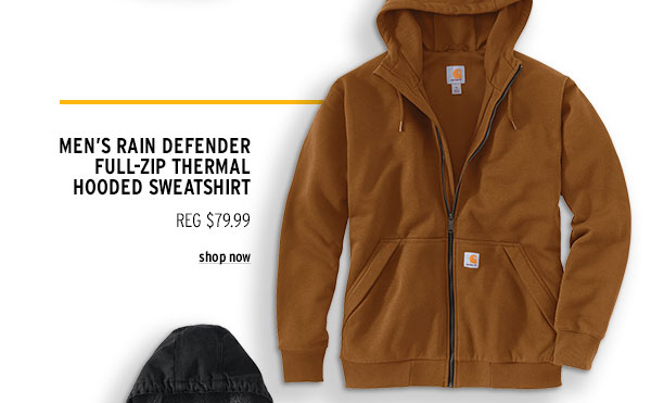 Men's Rain Defender Full-Zip Thermal Hooded Sweatshirt - Click to Shop