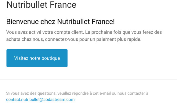 Confirmation du compte client