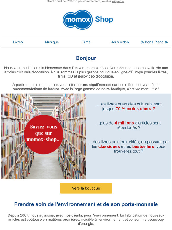 Nos conseils momox-Shop