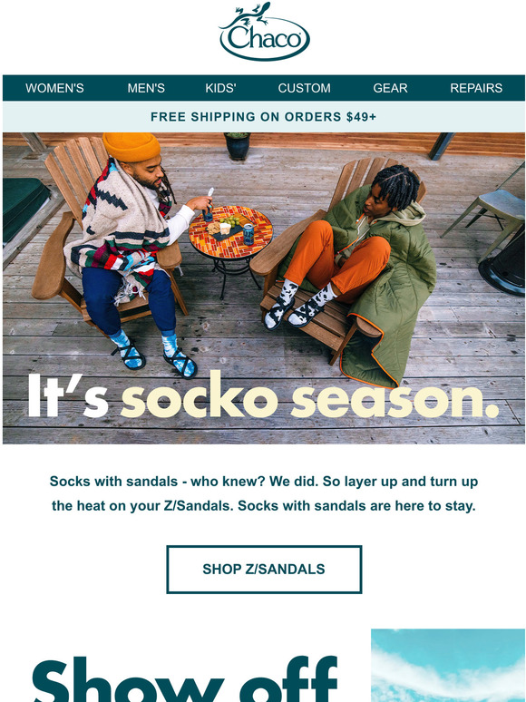 Chaco Socko season is finally here Milled