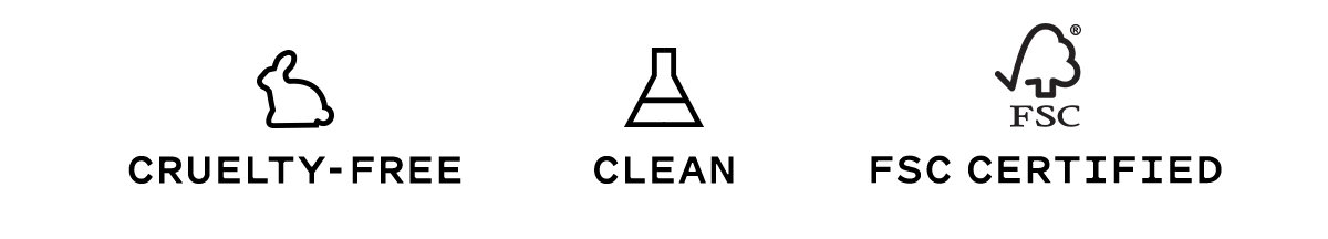 CRUELTY-FREE | CLEAN | FSC CERTIFIED