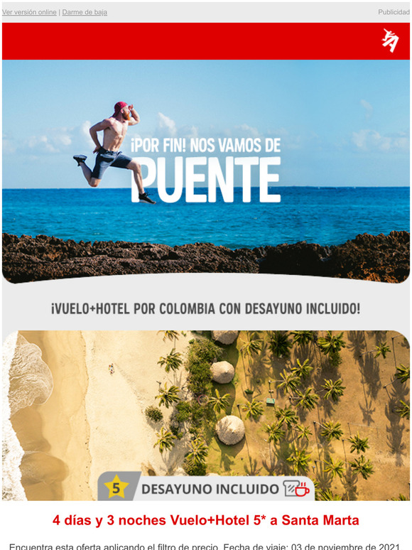 Viaja los festivos de noviembre!  desde $463.000