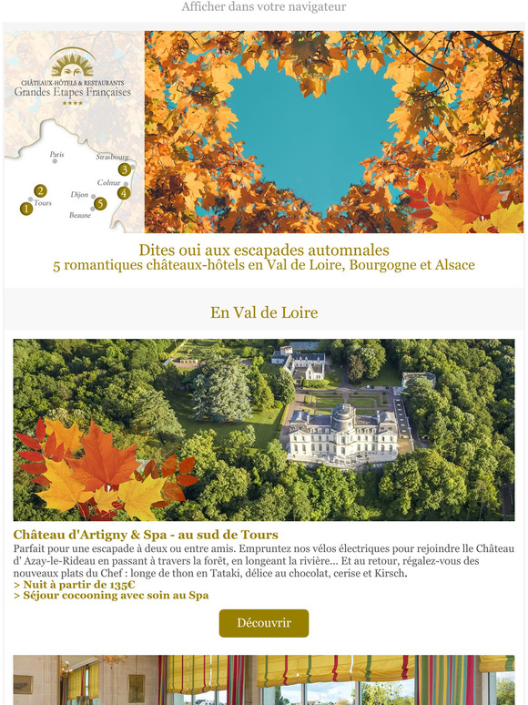 Rservez une escapade automnale !