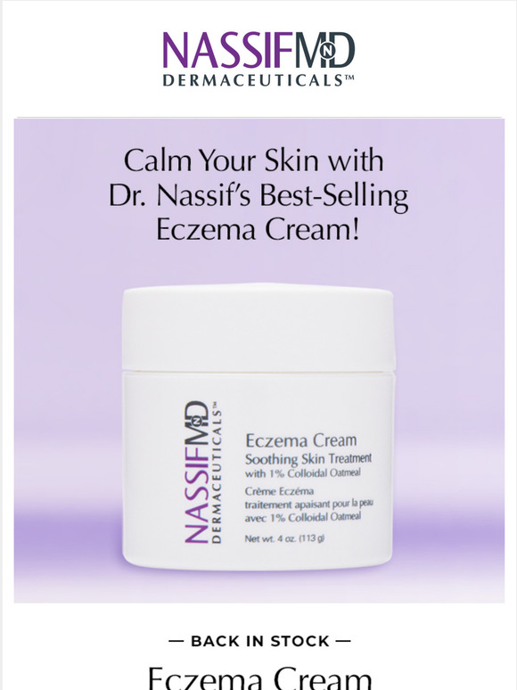 Dr. Nassifs Eczema Cream is Back in Stock 