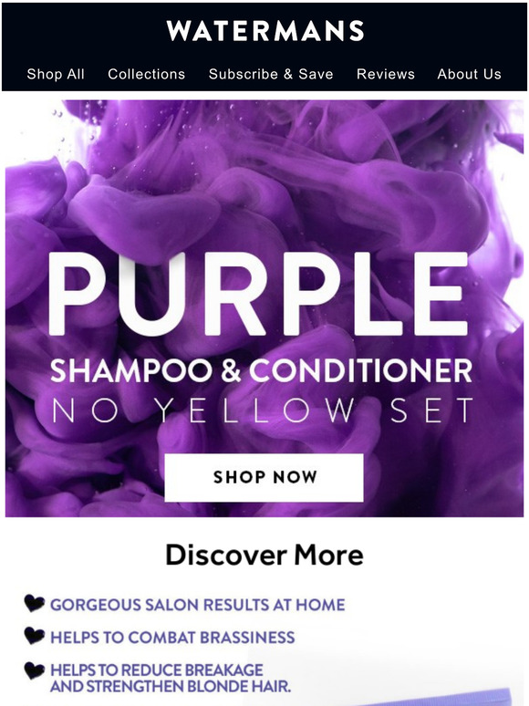 Shop Now: Purple Shampoo & Conditioner No Yellow Set