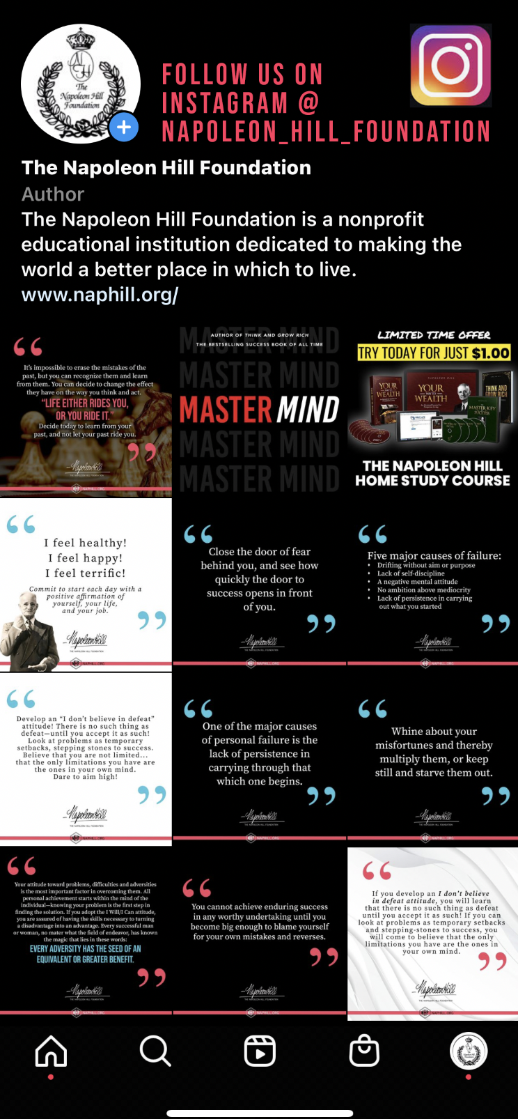 Master Mind: The Memoirs of Napoleon Hill: An Official Publication of the Napoleon  Hill Foundation