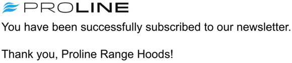 Newsletter subscription success
