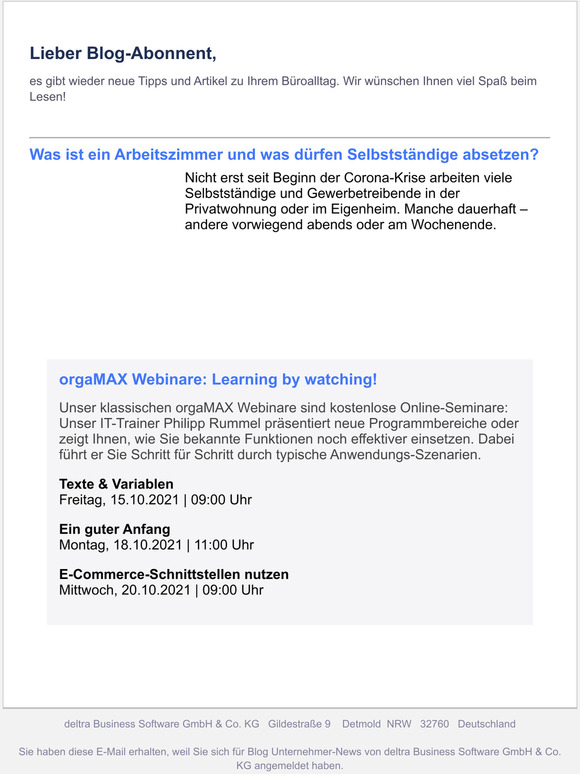 Was ist ein Arbeitszimmer und was drfen Selbststndige absetzen?