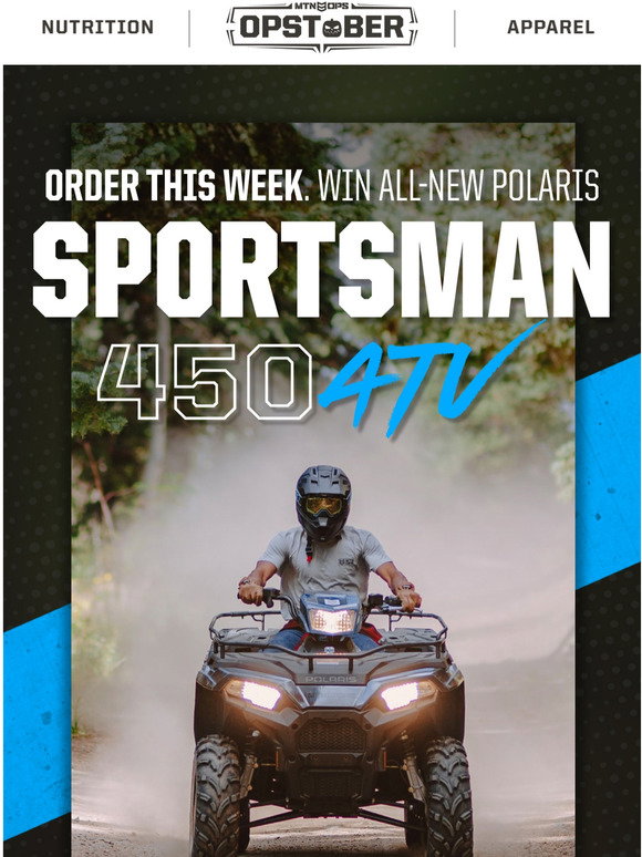 MTN OPS: Win a FREE ATV this week [$6,500 value] | Milled