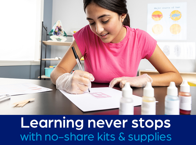 Keep them creating with no-share student kits & supplies — Explore Now!