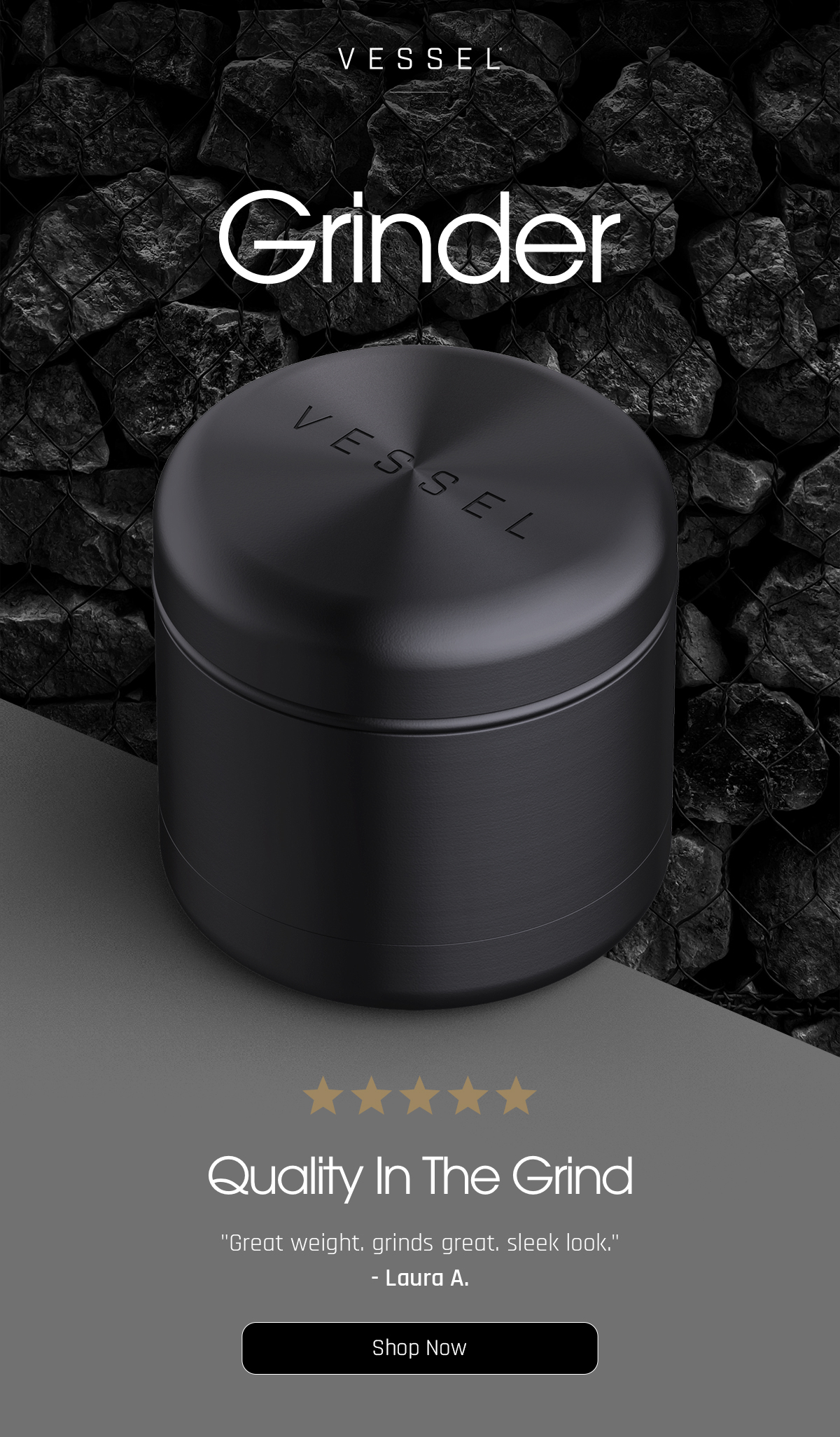 Vessel Mill Dry Herb Grinder