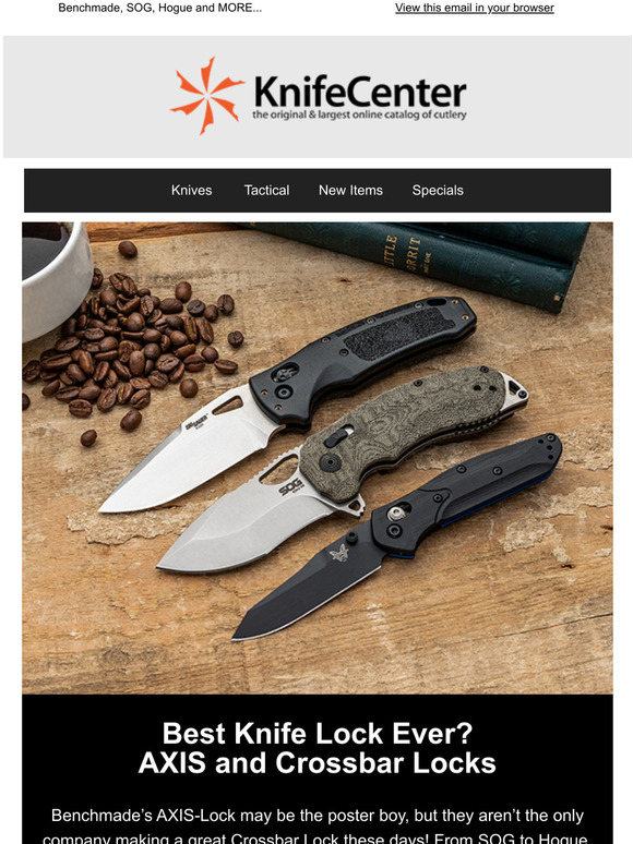 KnifeCenter Best Knife Lock Ever? AXIS and Crossbar Locks Milled