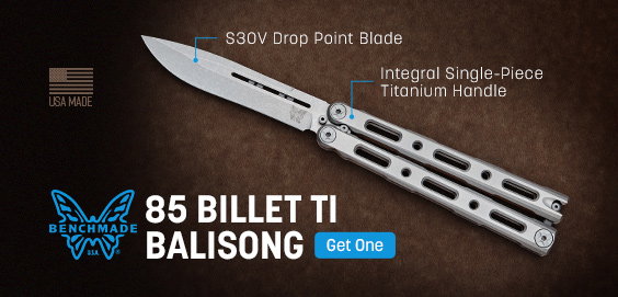 Benchmade 85 Billet Ti Balisong Butterfly