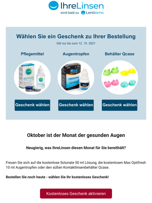 3 Gratisgeschenke - nur heute!