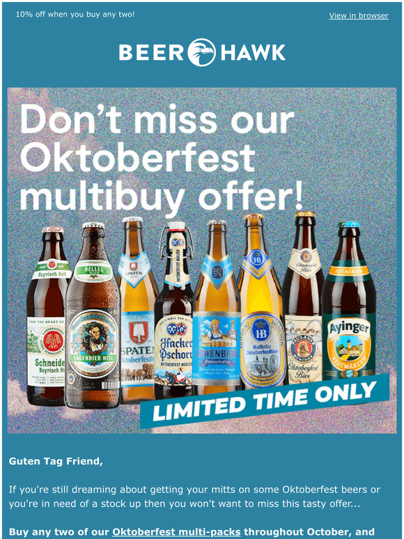 Beer Hawk Multibuy Save On Oktoberfest Multi Packs Milled