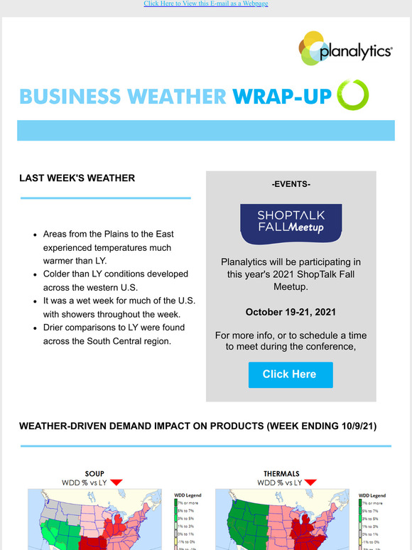 Business Weather Insights from Planalytics
