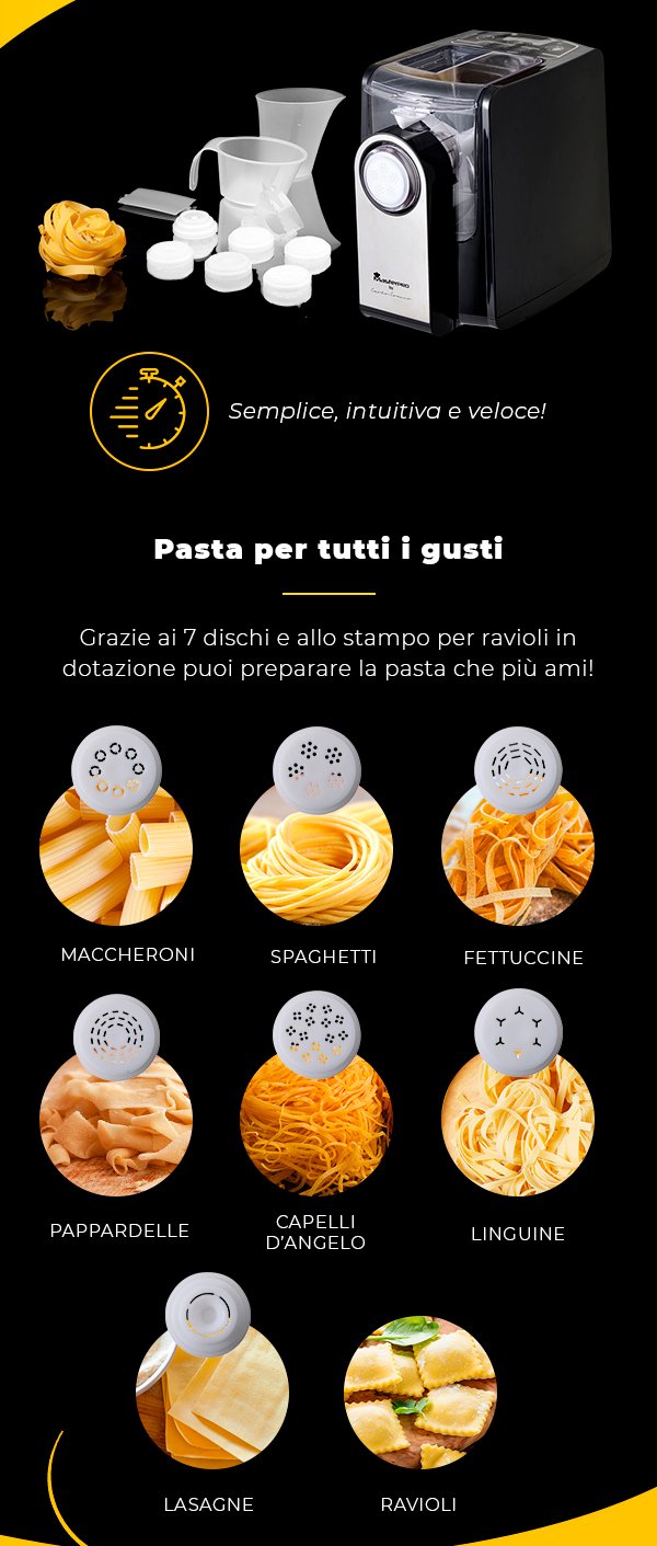 Macchina elettrica per pasta MasterPro by Carlo Cracco