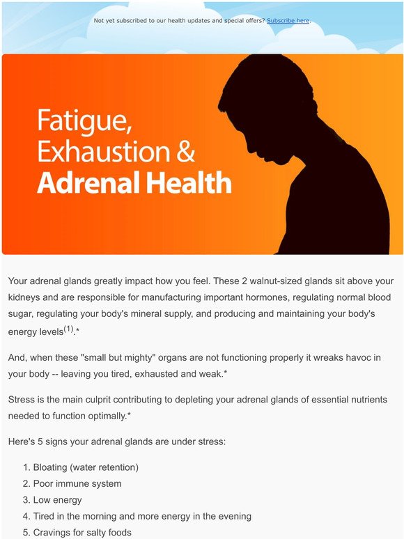 Fatigue, Exhaustion, and Adrenal Health...