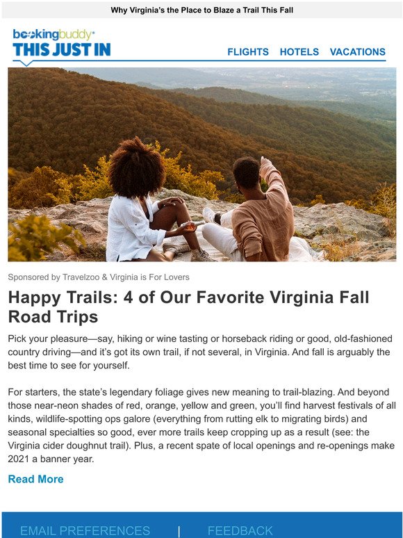 Happy Trails: 4 of Our Favorite Virginia Fall Road Trips