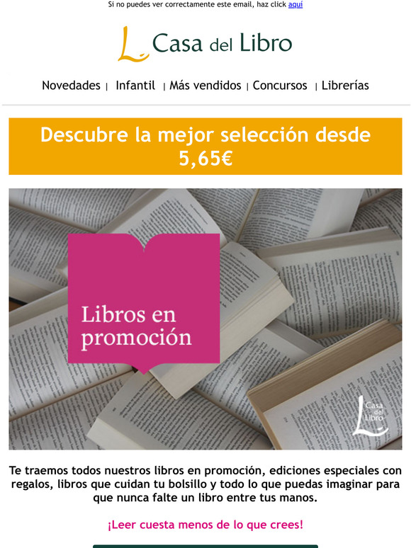 Casa Del Libro ES: Lector,Las Mejores Promociones Estn En Casa Del ...