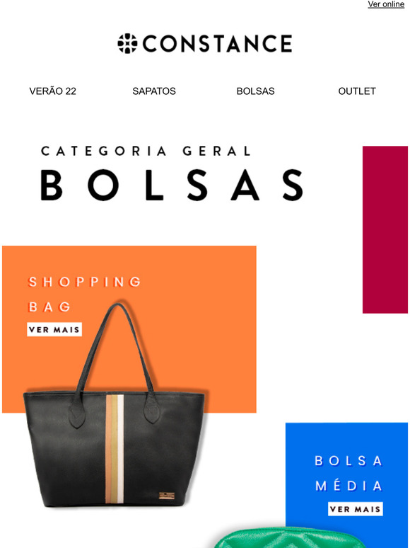 Qual seu modelo de bolsa favorita? Escolha:
