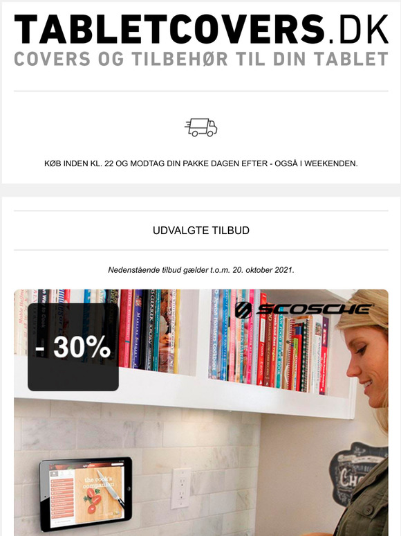 Udvalgte Tilbud hos TABLETCOVERS.DK
