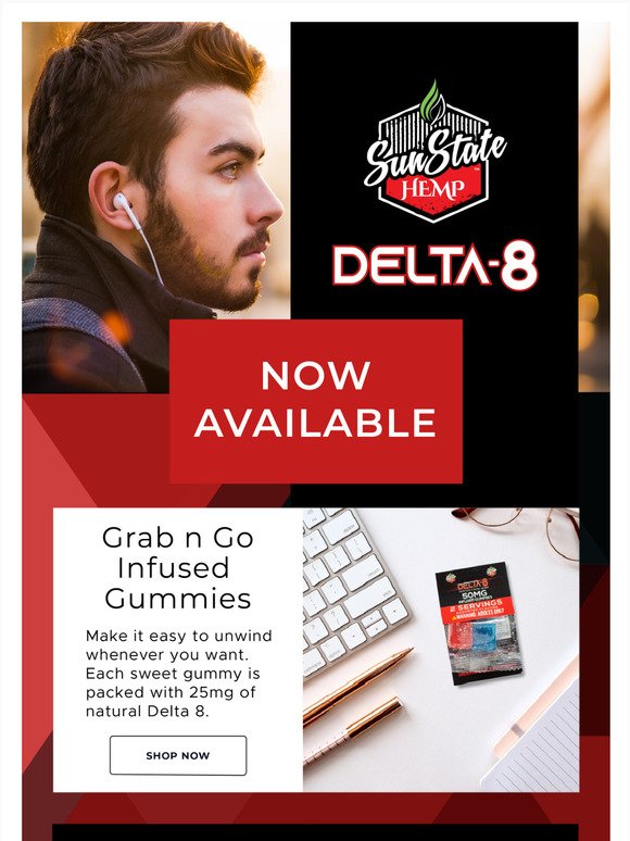 All new Delta 8 is available NOW 